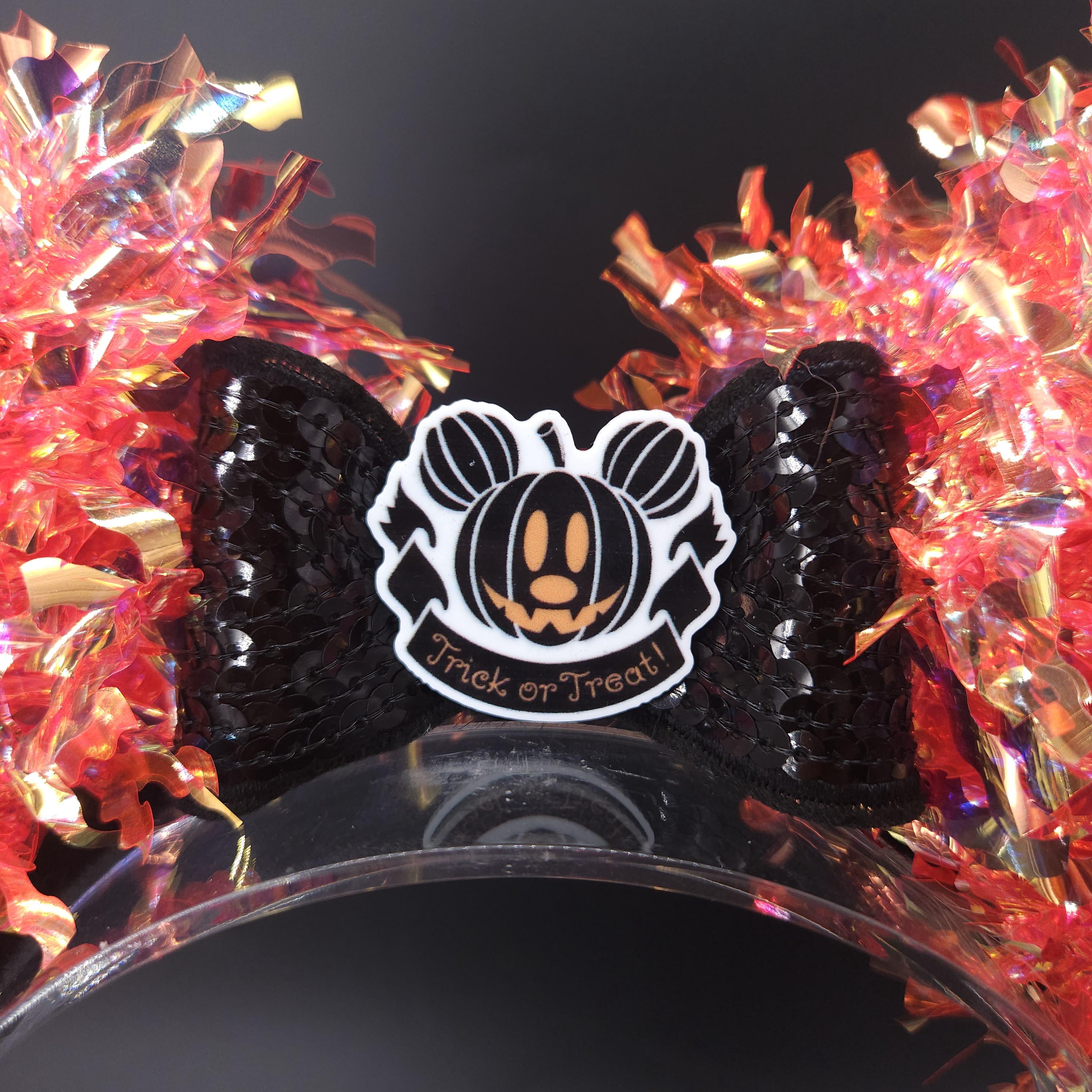 Halloween Mickey Jack-o-Lantern Ears: Light Up Trick or Treat Party DisneyBound Park Headband