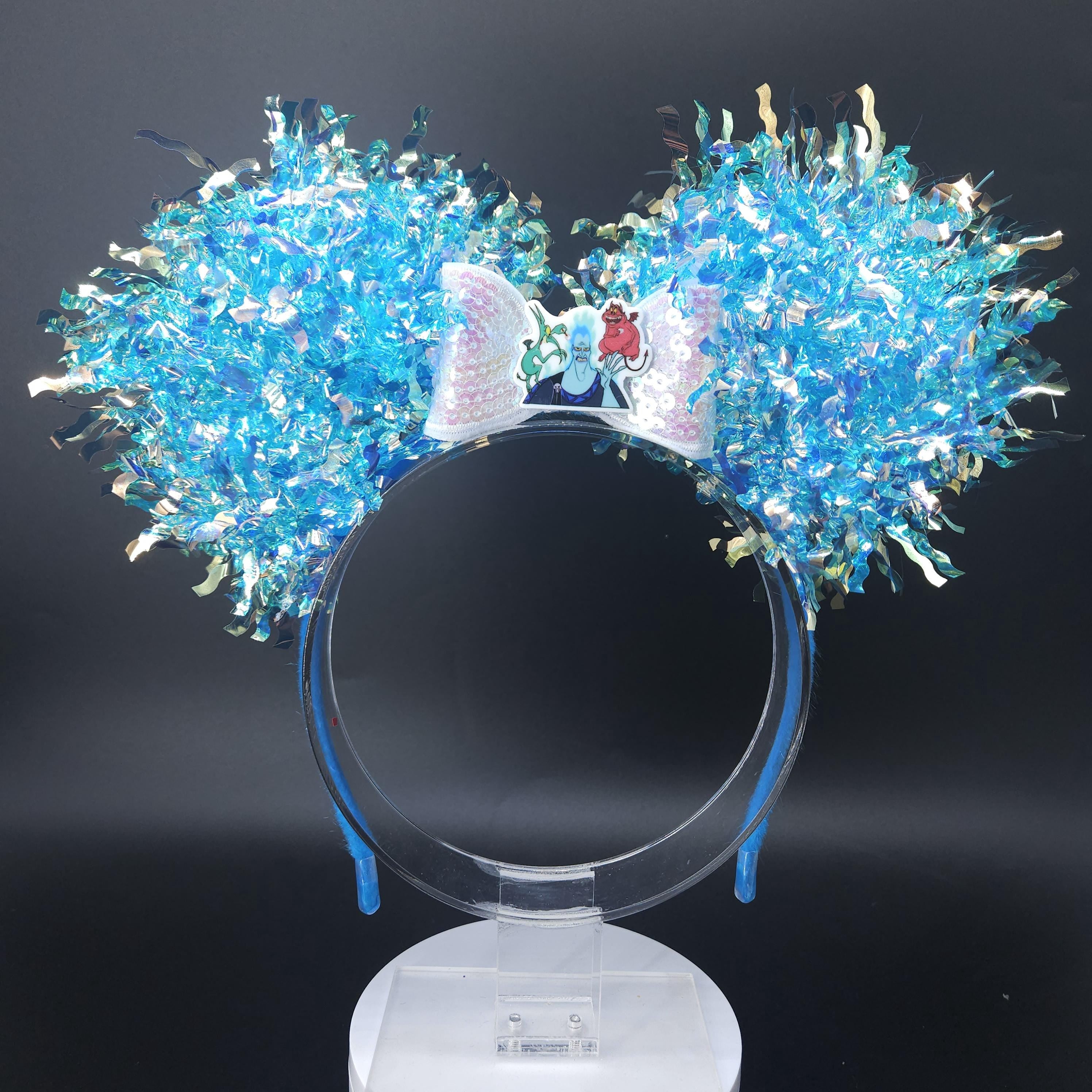 Hades Mickey Ears: Light Up Under World Villain DisneyBound Headband, Halloween Party Accessory