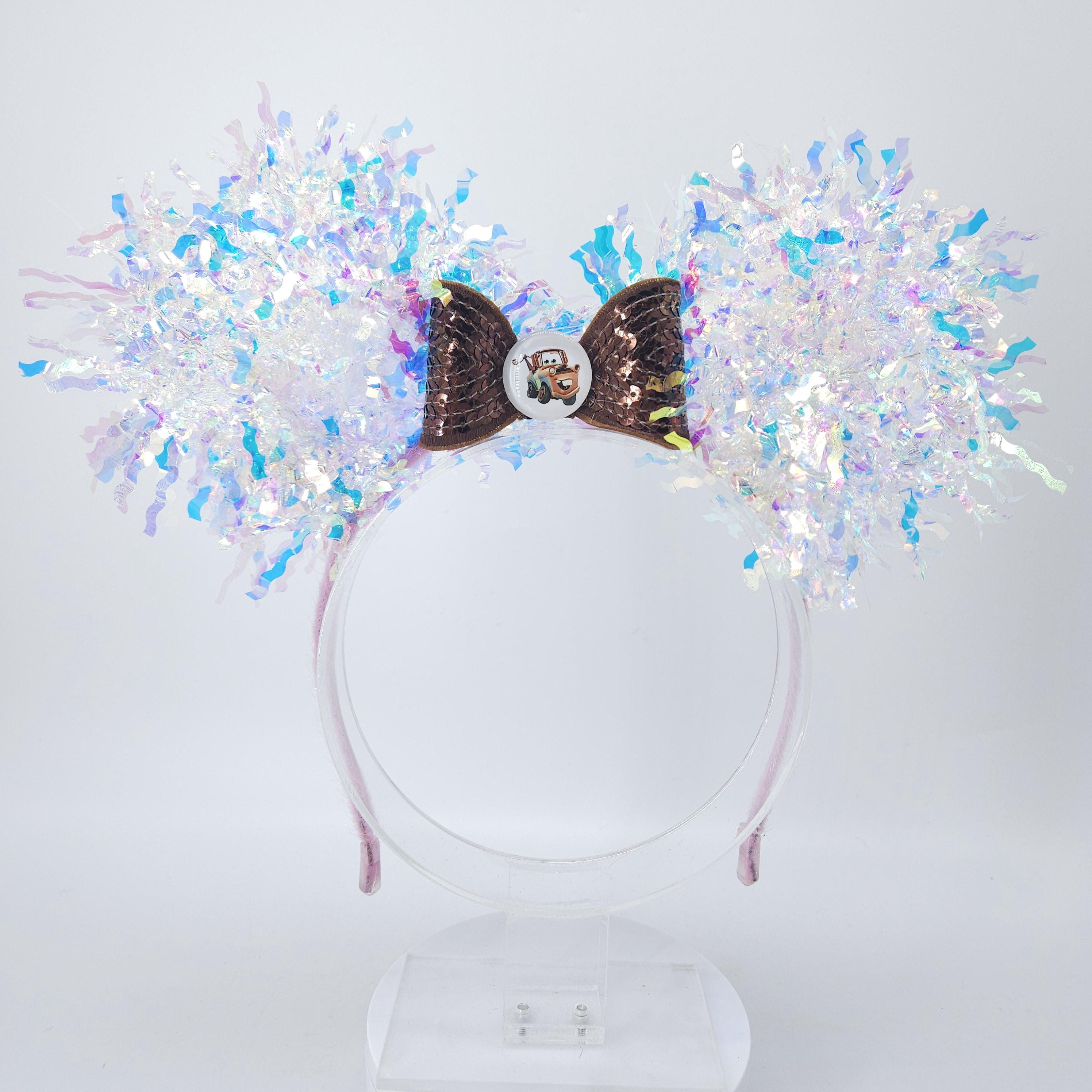 Tow Mater Mickey Ears: Light Up Cars Iridescent DisneyBound Park Headband