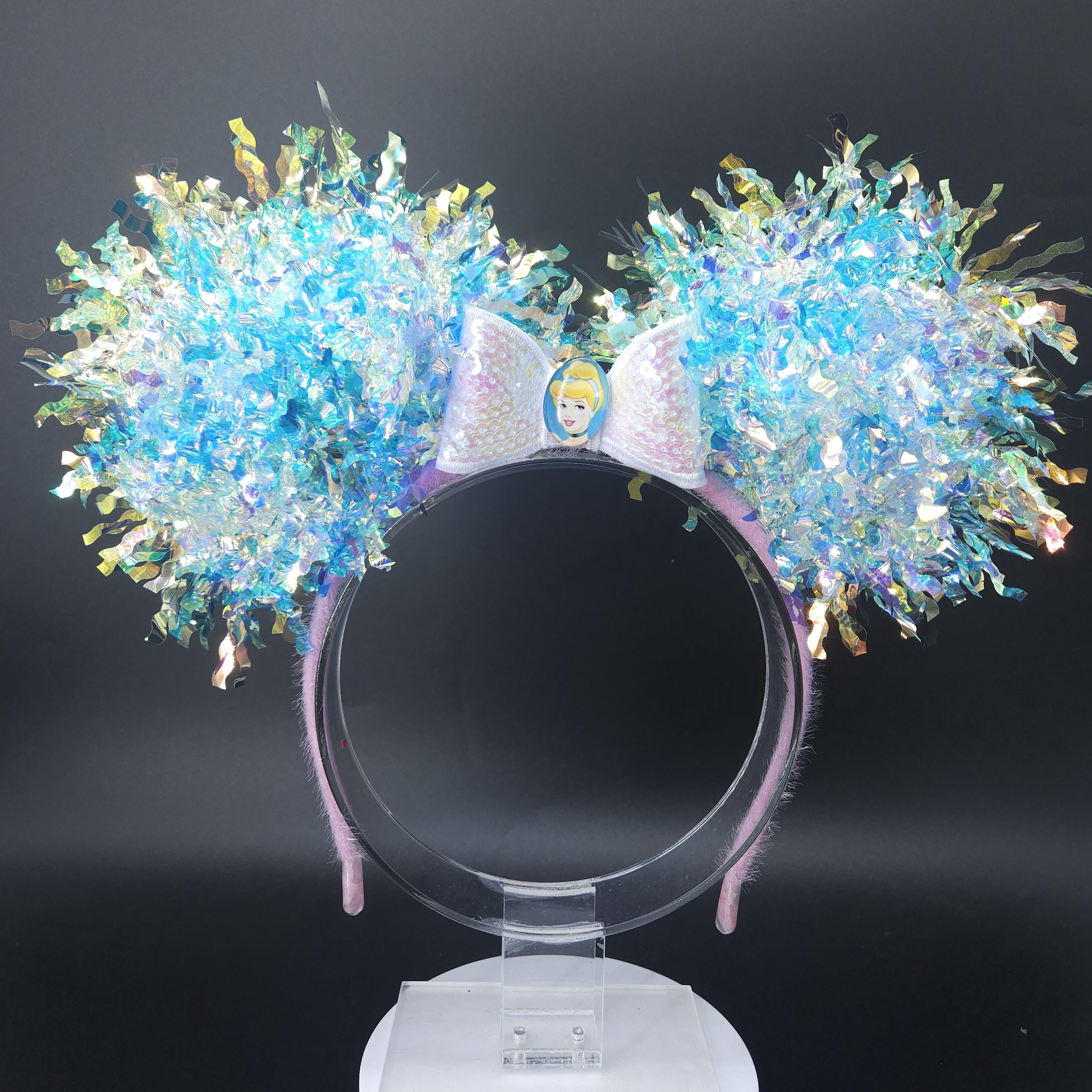 Cinderella Ears: Light Up Princess Iridescent Mickey Park Headband
