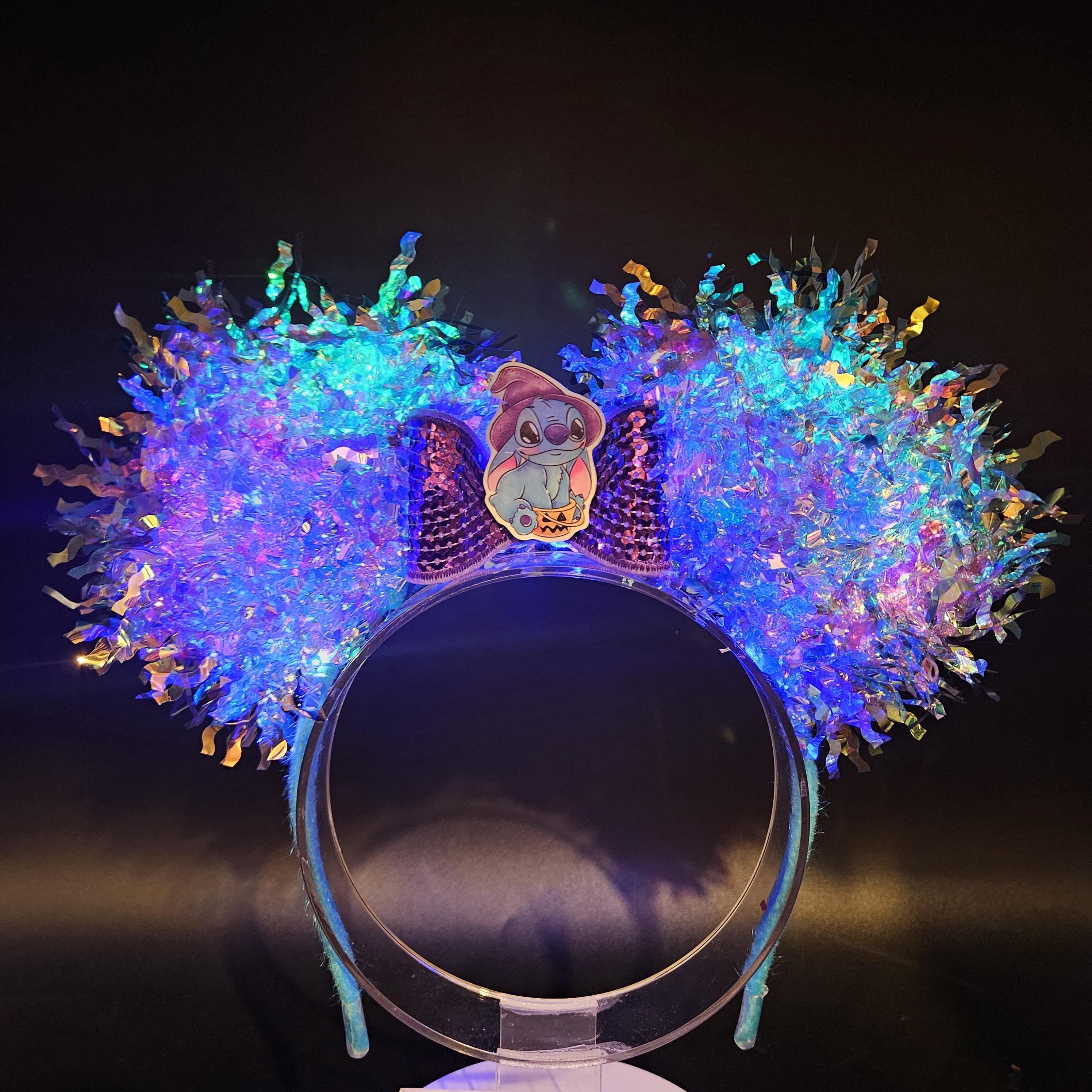 Stitch Halloween Mickey Ears: Light Up Mickey's Not So Scary Party Headband