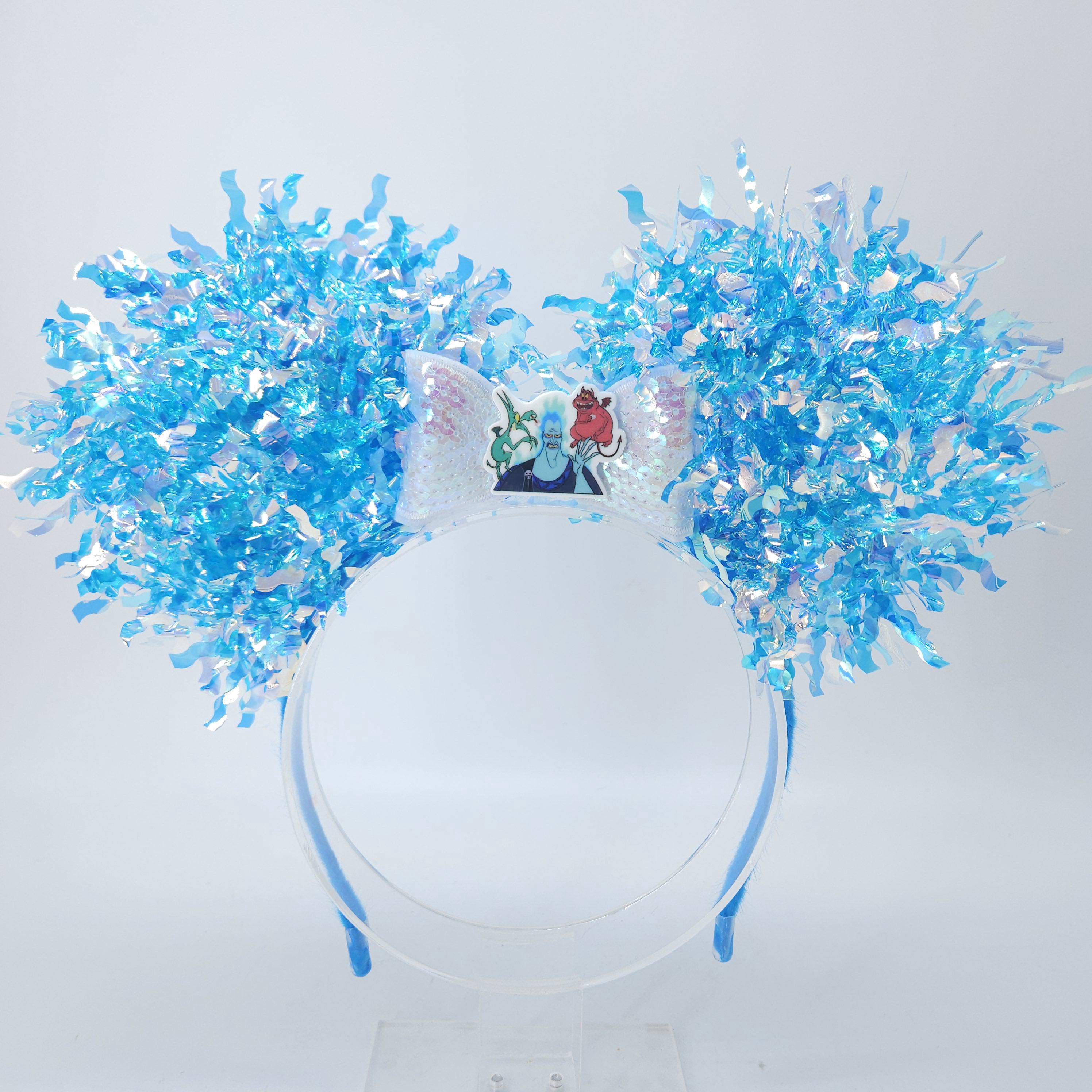 Hades Mickey Ears: Light Up Under World Villain DisneyBound Headband, Halloween Party Accessory