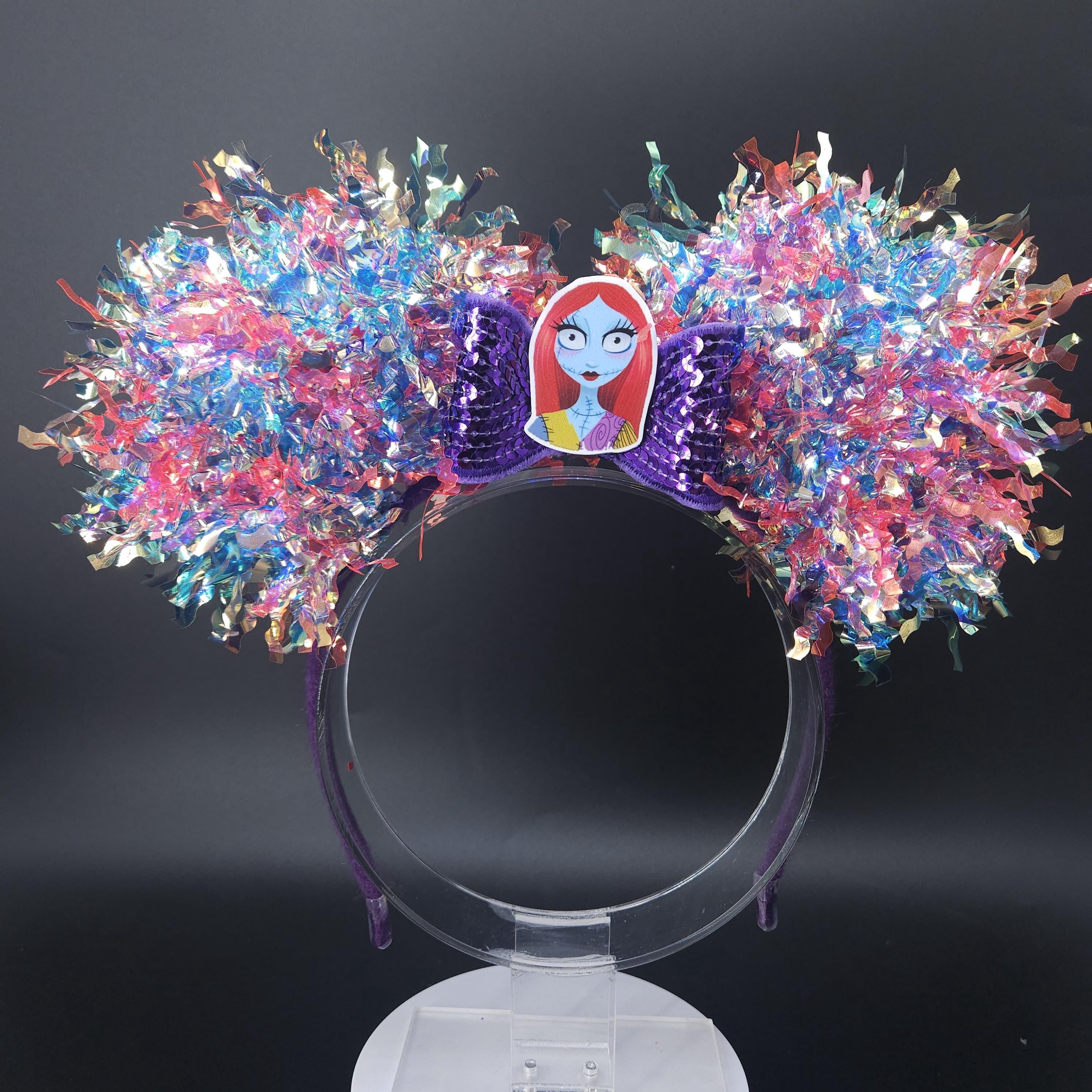 Sally Mickey Ears: Light Up Nightmare Before Christmas DisneyBound Headband, Halloween Party Accessory