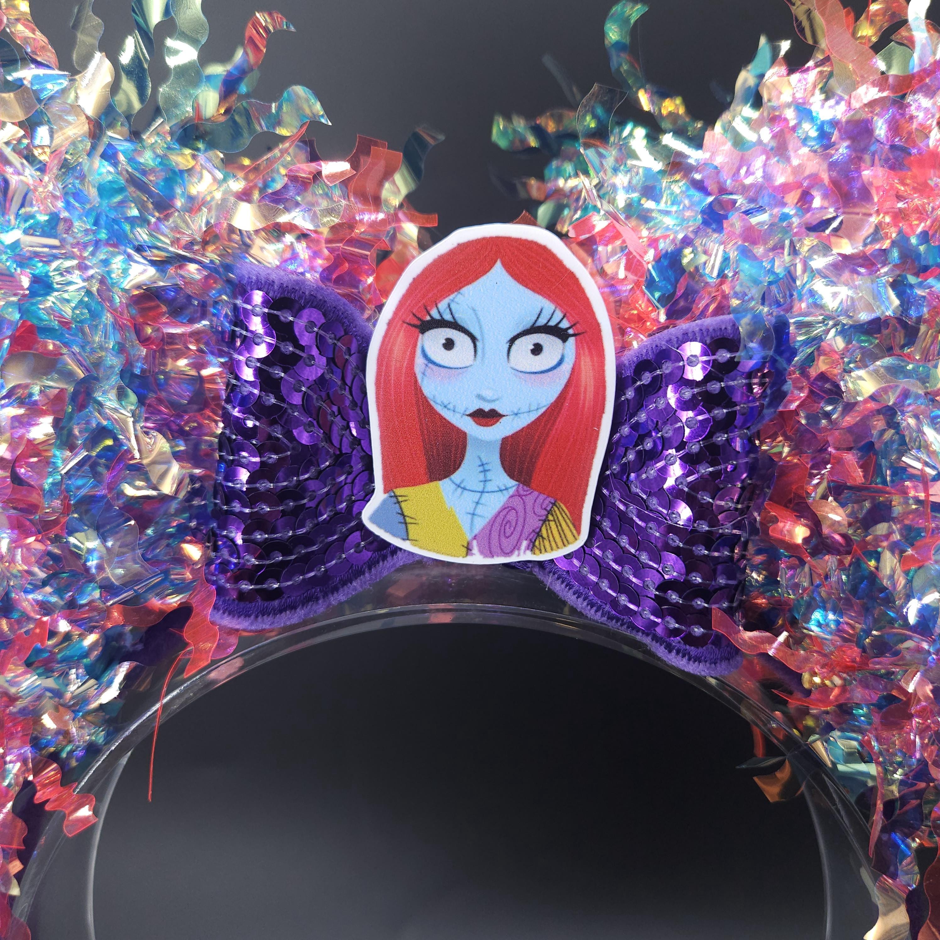 Sally Mickey Ears: Light Up Nightmare Before Christmas DisneyBound Headband, Halloween Party Accessory