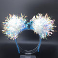 Iridescent Mickey Light Up Ears: Cinderella Ice Princess DisneyBound Headband