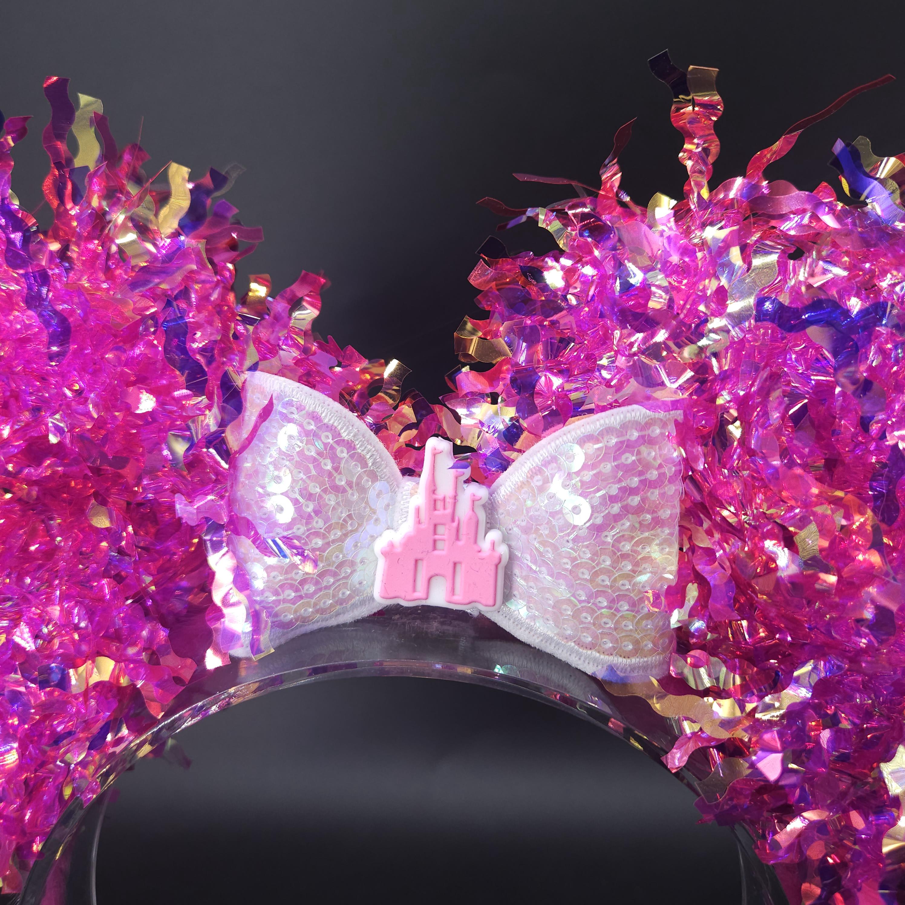 Pink Castle Mickey Ears: Light Up Princess Minnie DisneyBound Headband