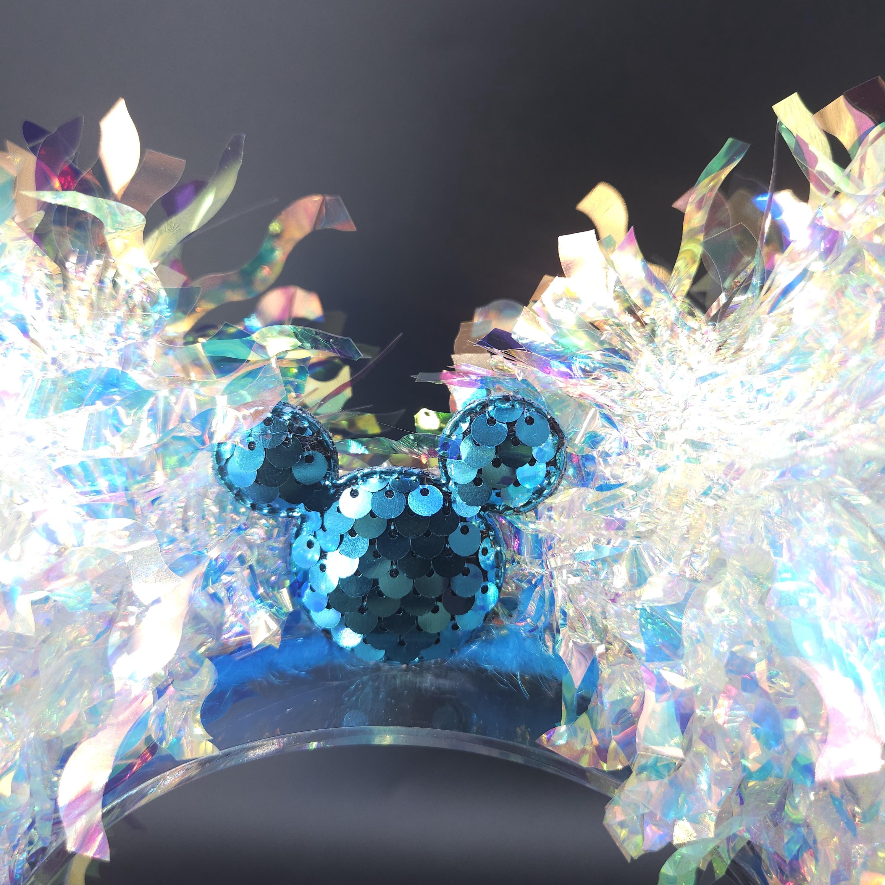 Iridescent Mickey Light Up Ears: Cinderella Ice Princess DisneyBound Headband