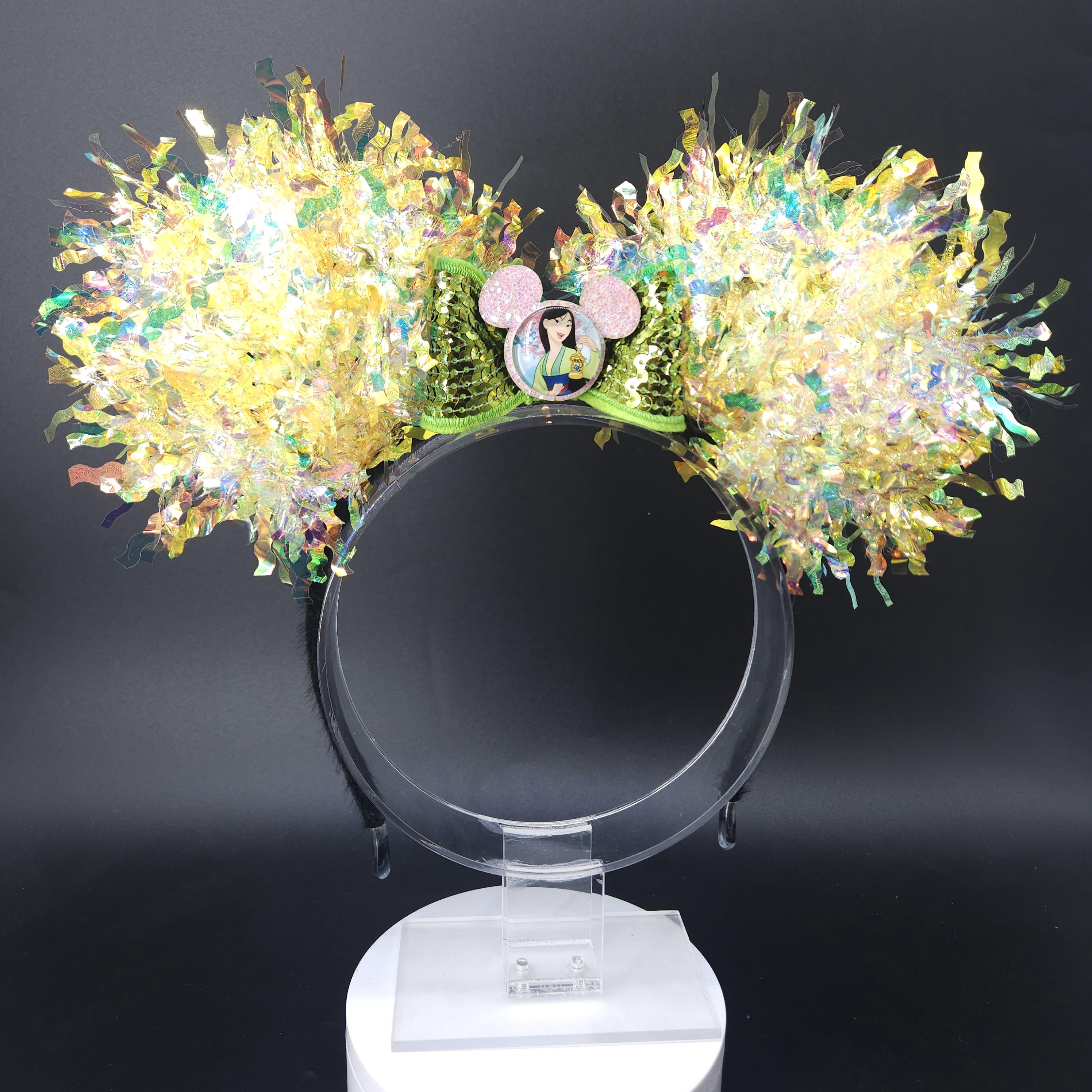Mulan Mickey Ears: Light Up Princess Iridescent DisneyBound Minnie Park Headband