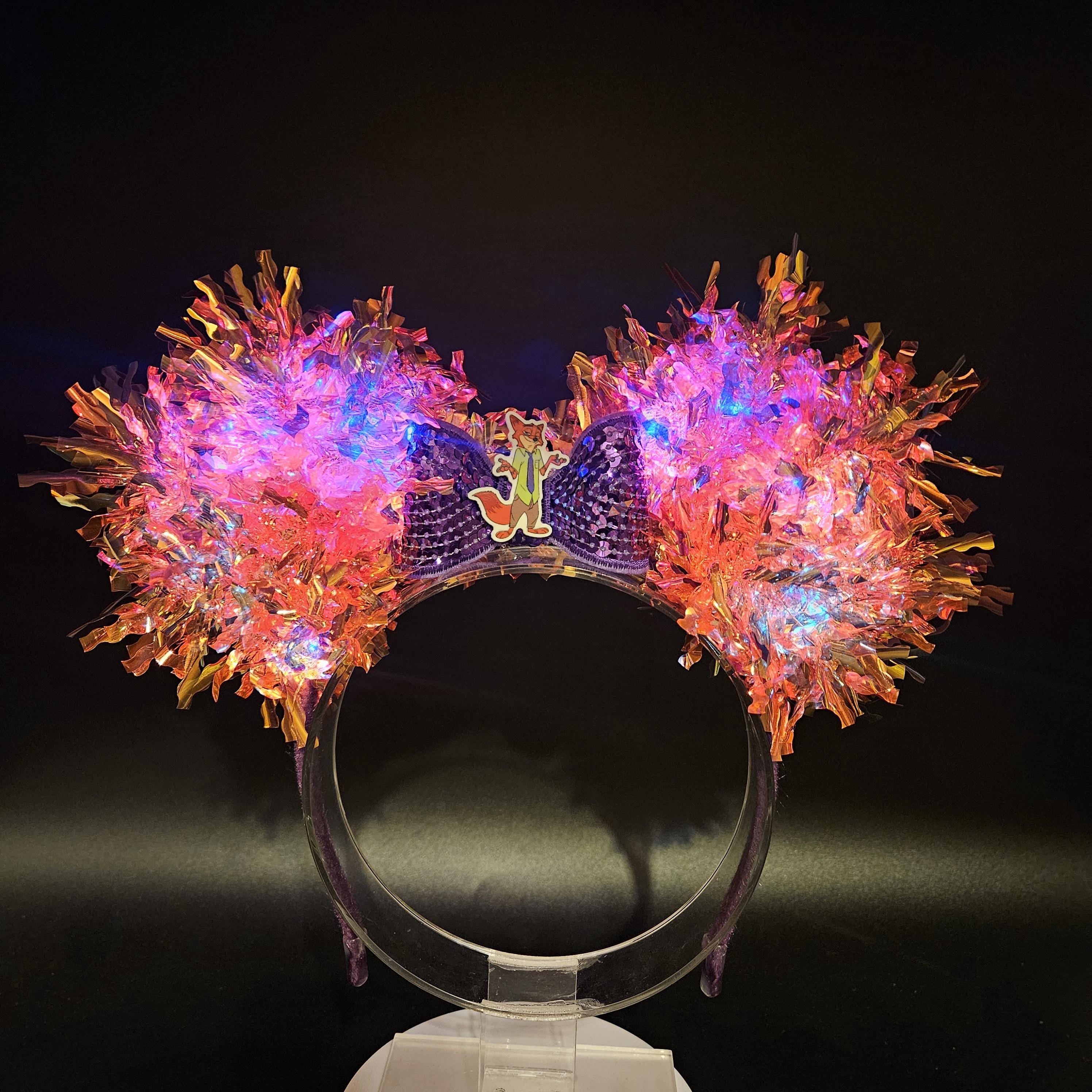 Nick Wilde Mickey Ears: Light Up Zootopia DisneyBound Minnie Park Headband