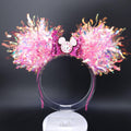 Marie Aristocat Mickey Ears: Pink Light Up Cat DisneyBound Minnie Headband