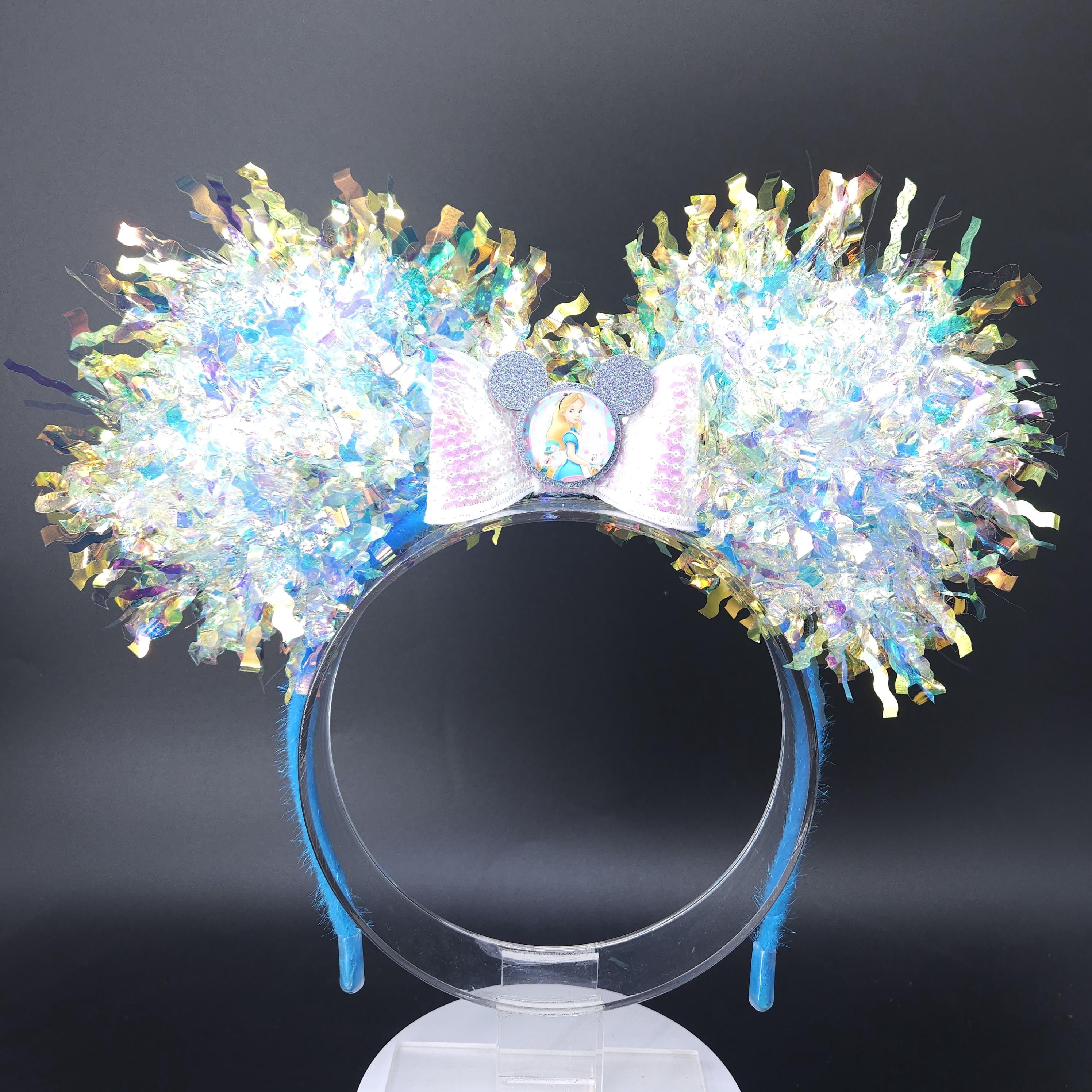 Alice in Wonderland Ears: Light Up Iridescent Mickey Headband