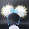 Blue Mickey Ears: Light Up Iridescent Princess Minnie Bow Headband