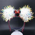 Red Sequin Minnie Ears: Light Up Mickey Park Accessory Headband