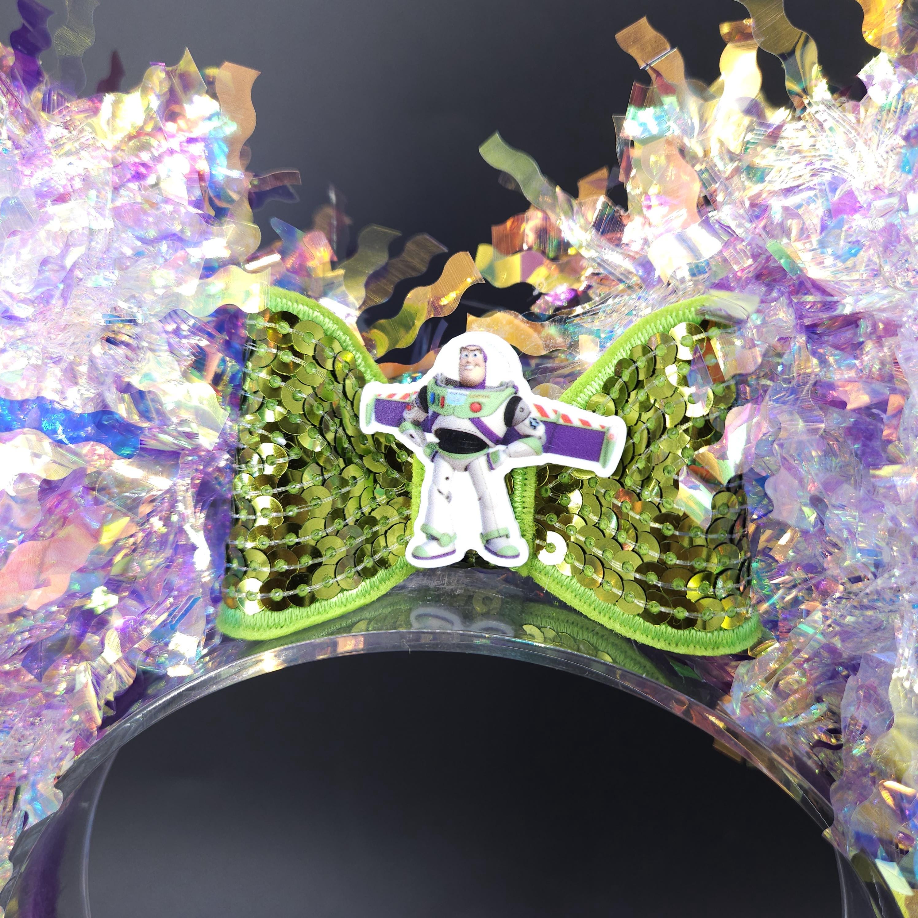Light-Up Buzz Lightyear Ears - Iridescent Toy Story Costume Mickey Headband