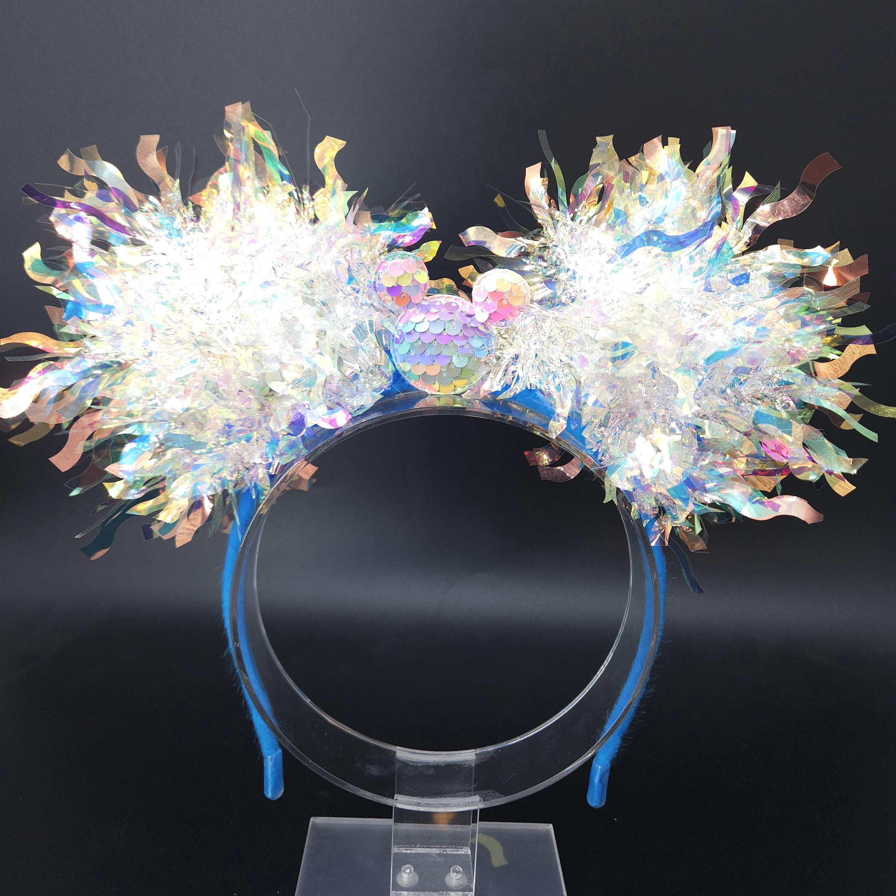 Rainbow Iridescent Mickey Ears: Light Up Park Headband
