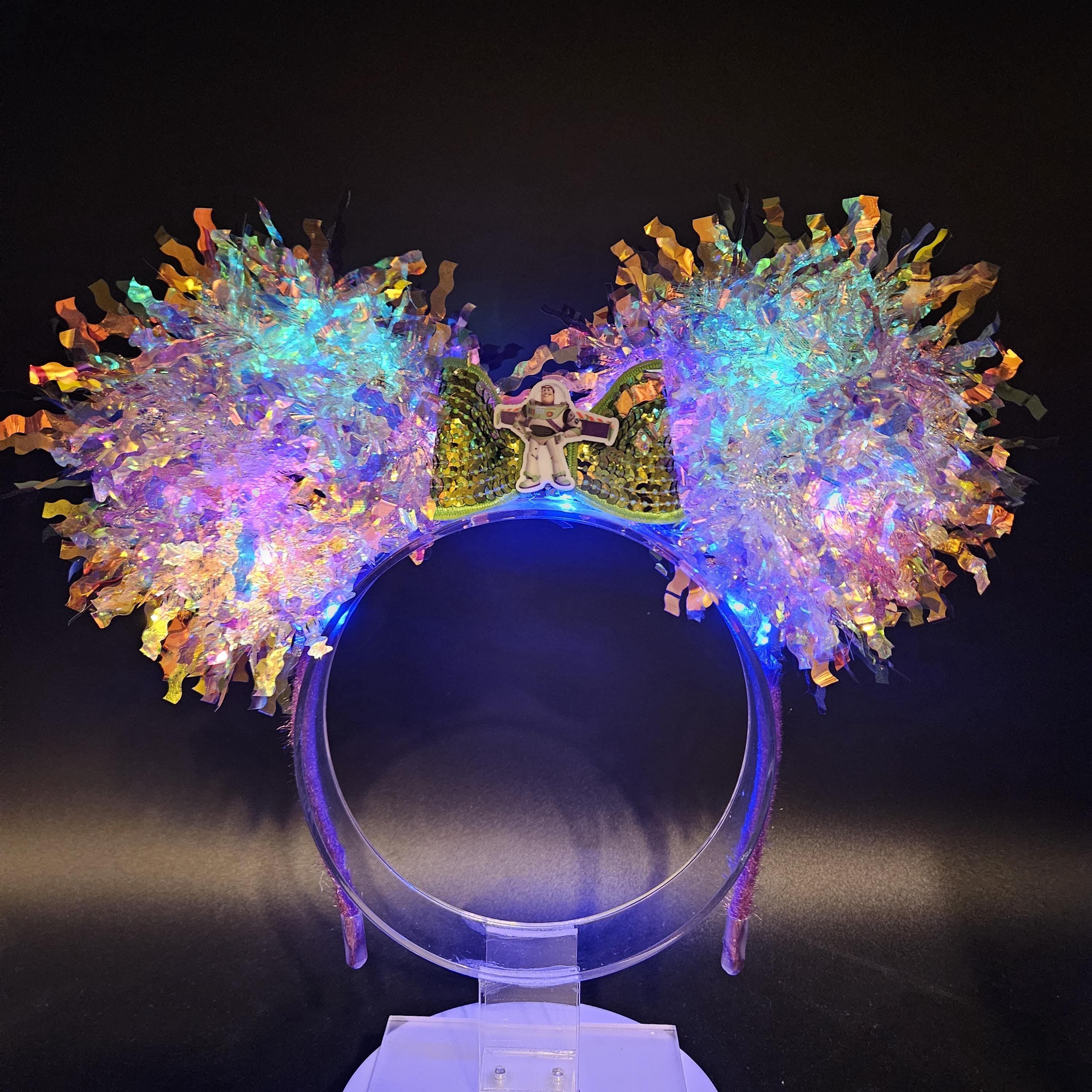 Light-Up Buzz Lightyear Ears - Iridescent Toy Story Costume Mickey Headband