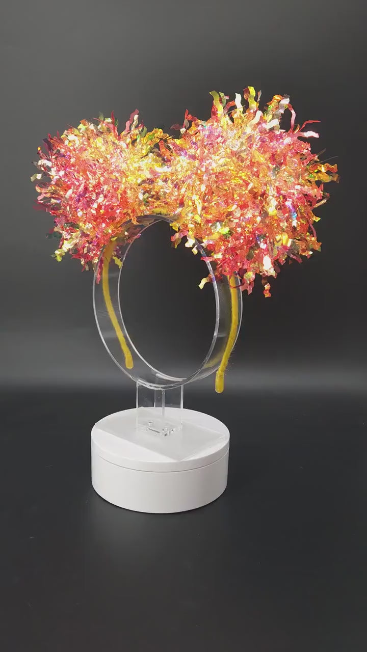 Pumbaa Mickey Ears: Light Up Lion King Iridescent Park Headband