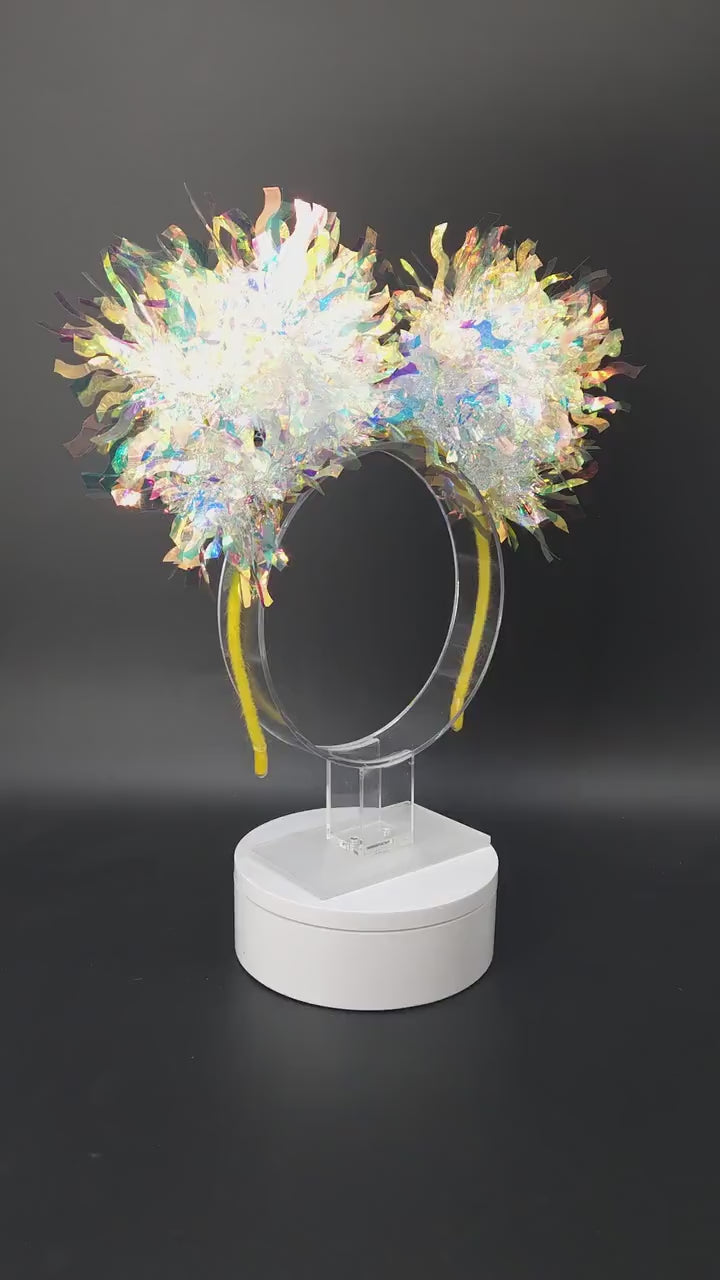 Tiana Mickey Ears: Light-Up Iridescent Frog Princess Park Headband