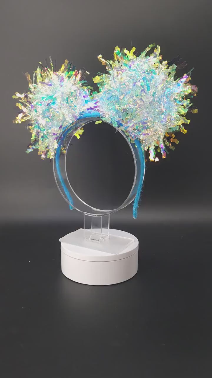 Olaf Ears: Light Up Mickey Snowman Iridescent Park Headband