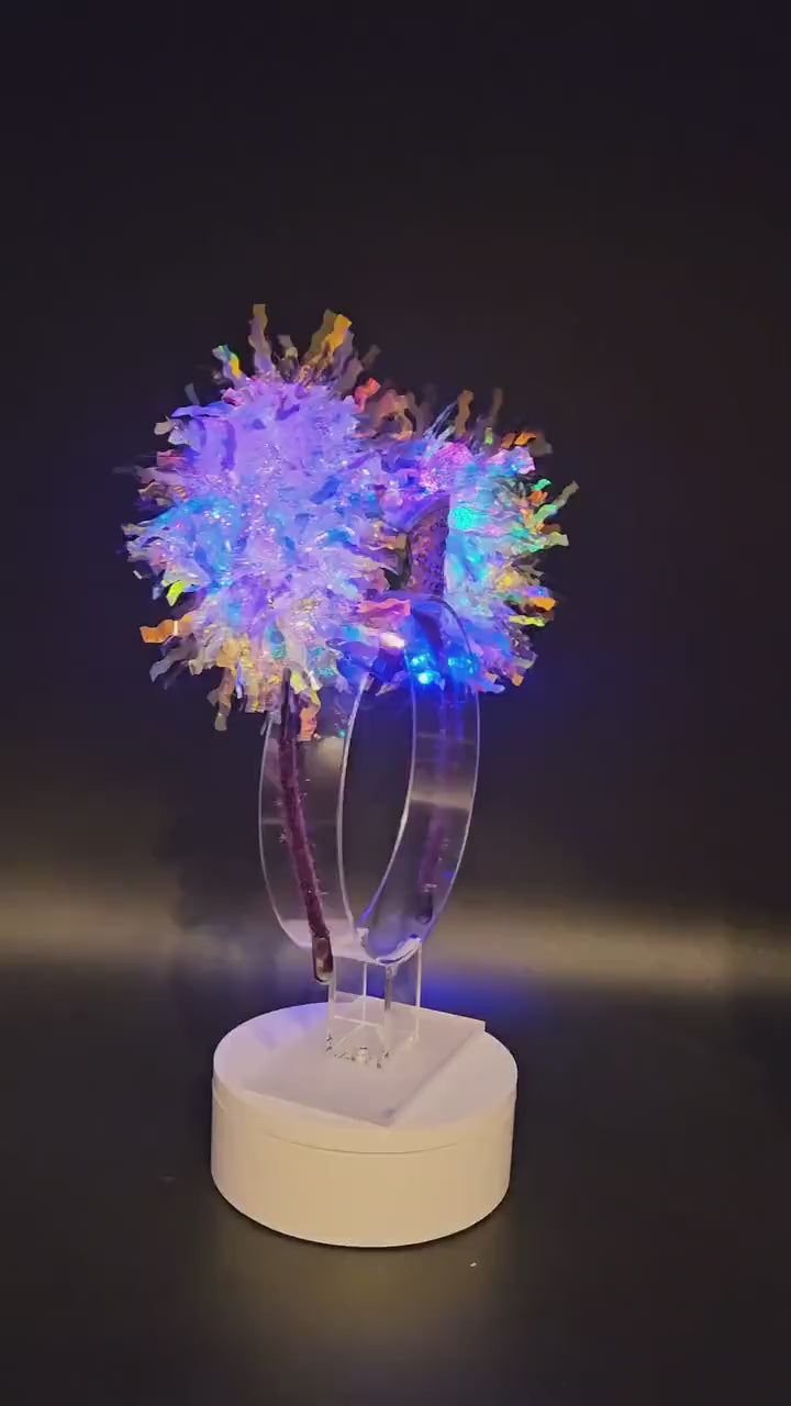 Disgust Mickey Ears: Light Up Core Memory Inside Out Iridescent Park Headband