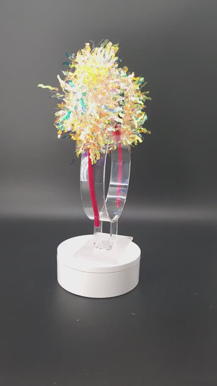Mickey Birthday Cupcake Ears: Light Up Iridescent Park Celebration Headband