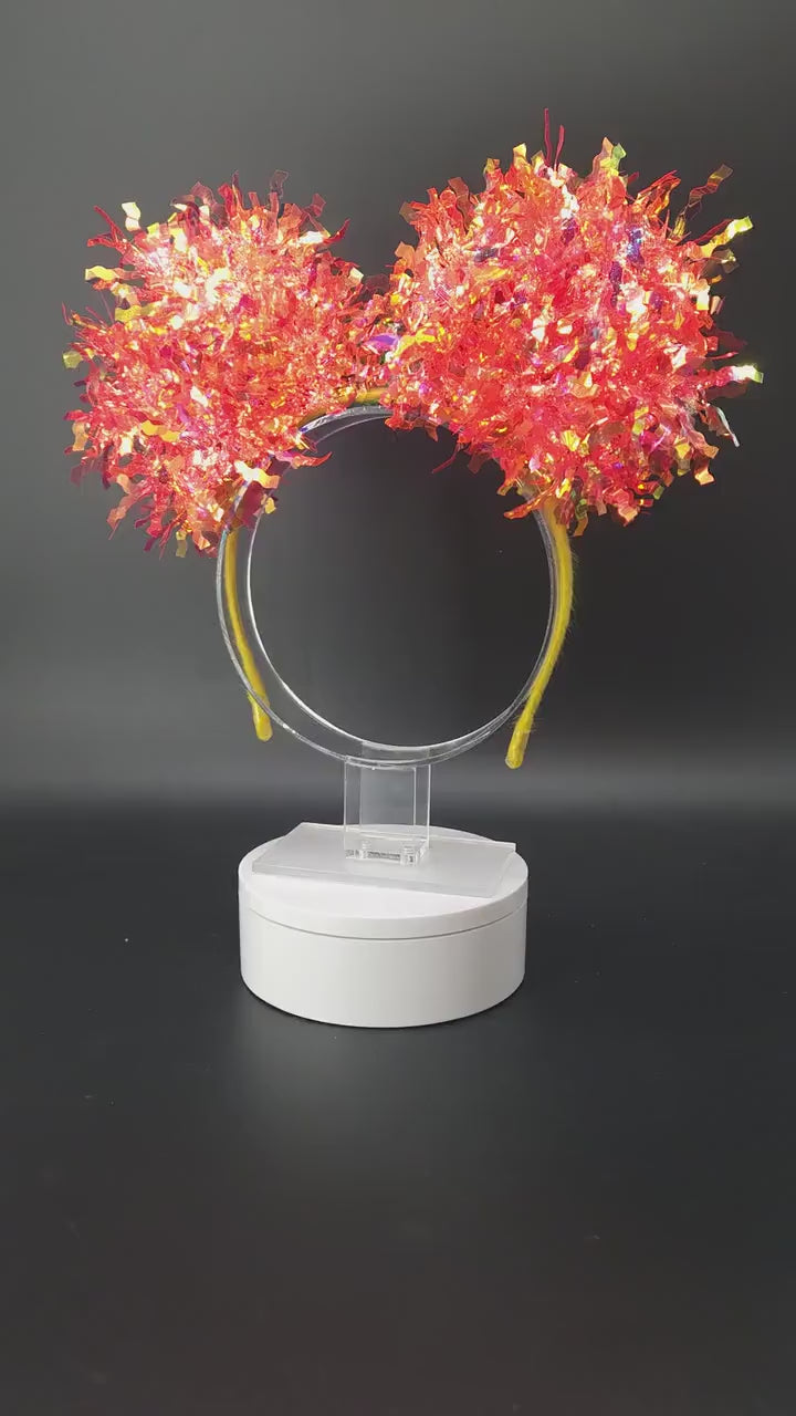 Hei-Hei Ears: Light-Up Moana Rooster Iridescent Mickey Ears
