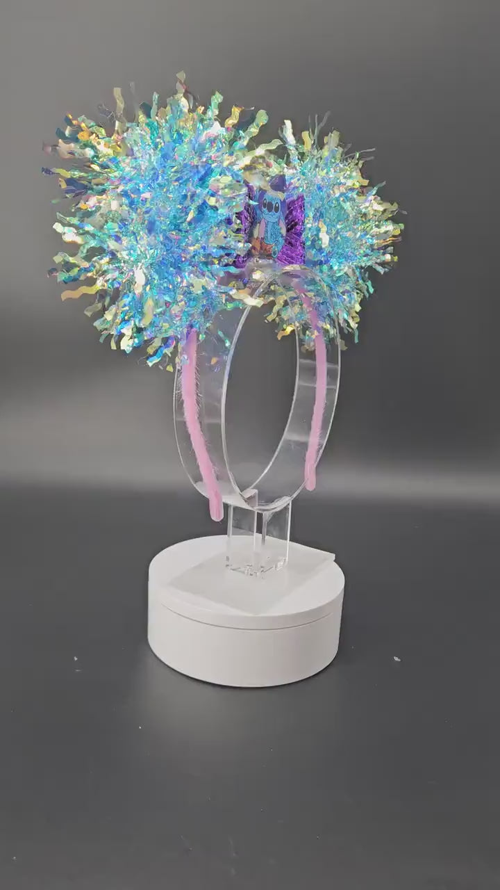 Stitch Halloween Mickey Ears: Light up Iridescent Party Headband