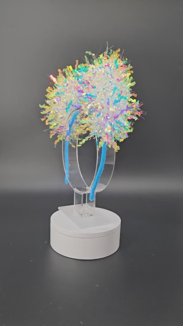 Rainbow Iridescent Mickey Ears: Light Up Park Headband