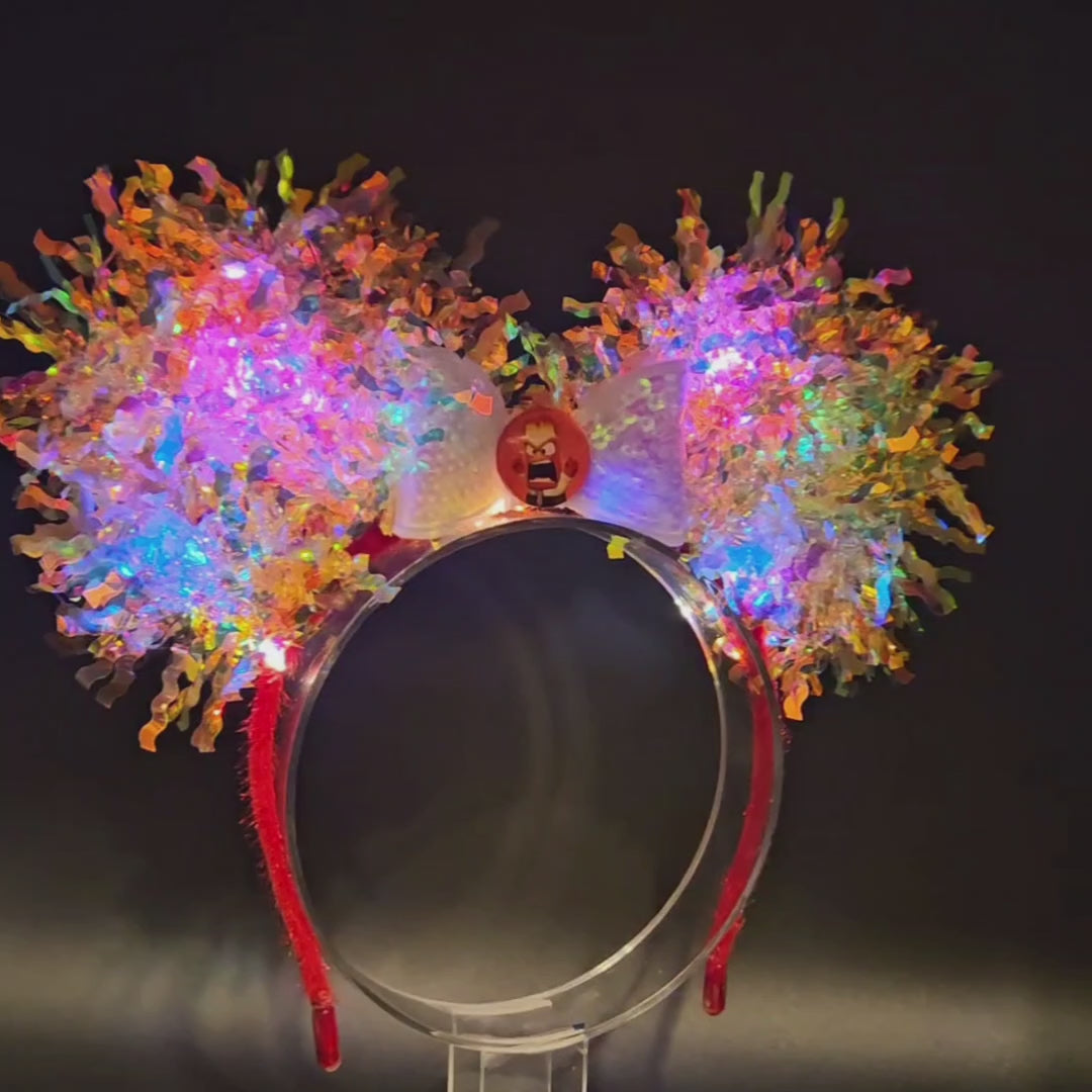 Anger Inside Out Light Up Ears | Core Memory Mickey Headband