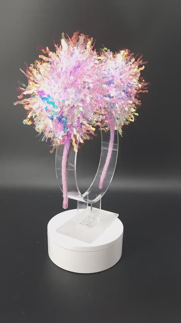 Minnie Cupcake Light-up Ears: Holographic DisneyBound Mickey Headband