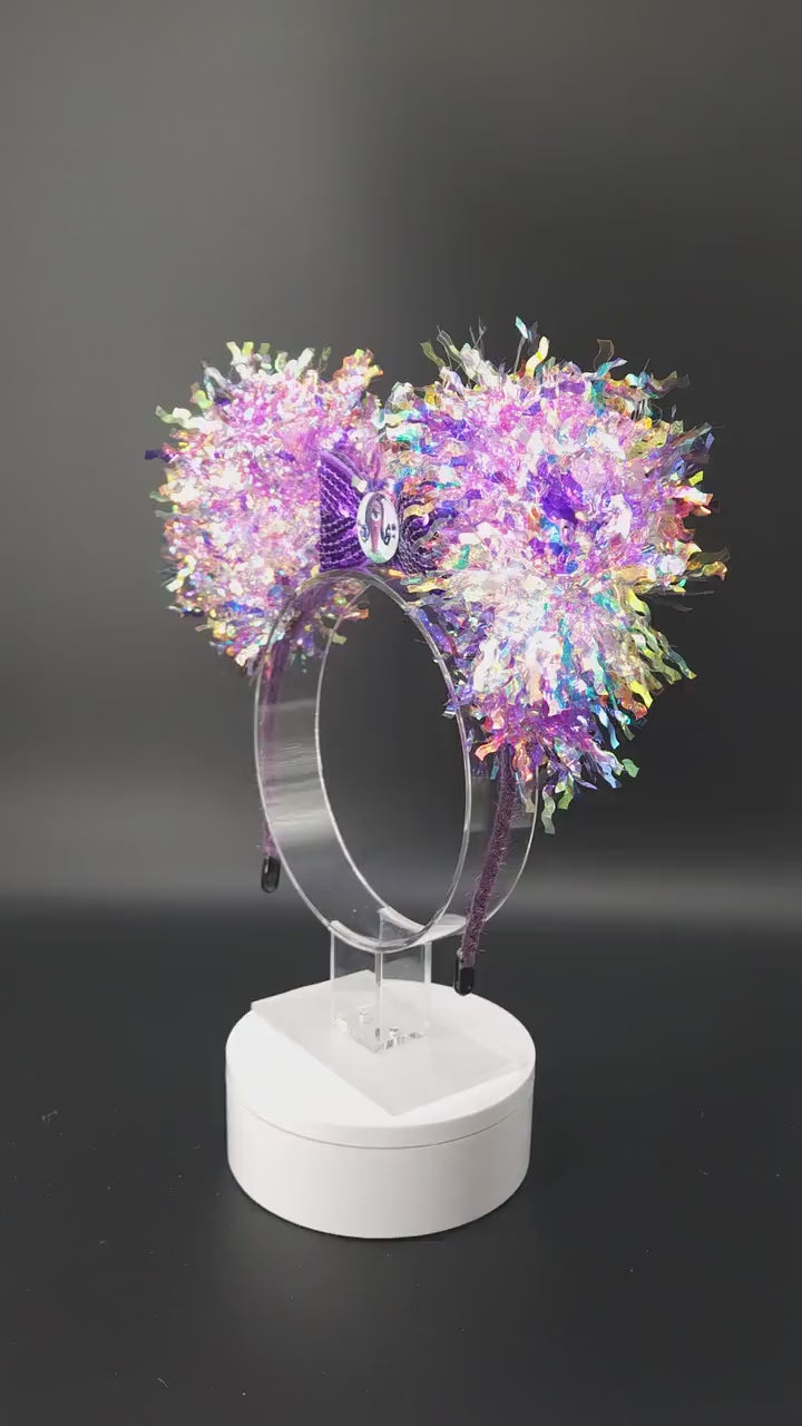 Celia Mae Mickey Ears: Light Up Purple Monsters Inc. Schmoopsie Poo DisneyBound Headband