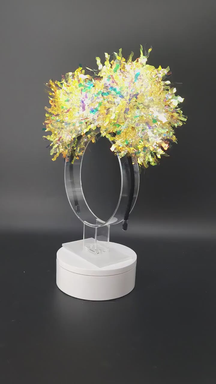 Jasmine Light Up Mickey Ears, Holographic Aladdin Inspired Headband