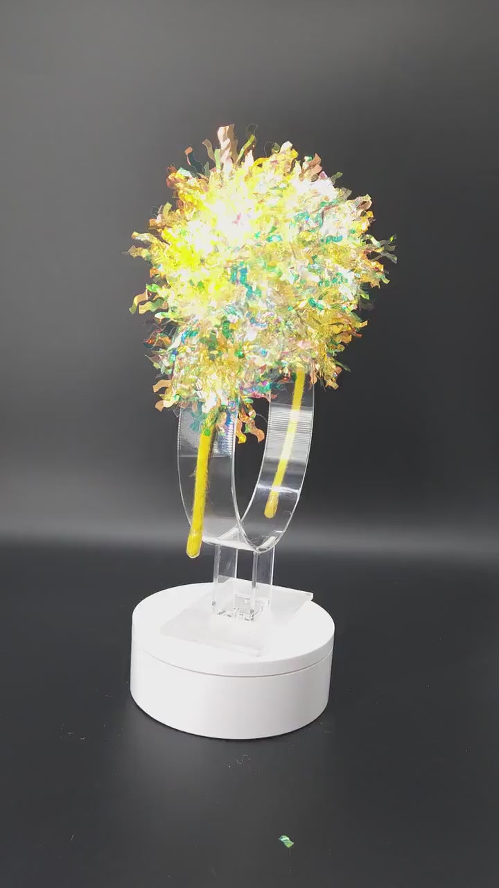 Tinker Bell Light Up Mickey Ears: Yellow Iridescent DisneyBound Park Headband